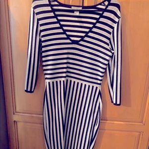 H&M Black and White Striped Dress. Size M.